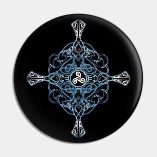 Celtic Triskelion Cross Pin