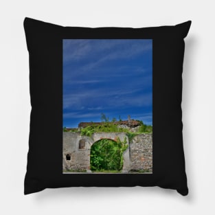 Derelict Italian Farmhouse Walls Pillow