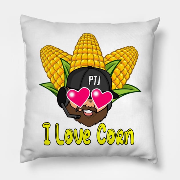 I Love Corn Pillow by TheProperTJ