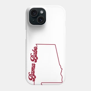 Bama Babe - Shape Of Alabama Phone Case