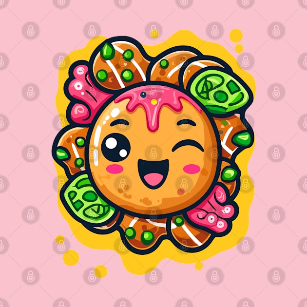 Super Cute Kawaii Takoyaki Octopus Balls Takoyaki by RuftupDesigns