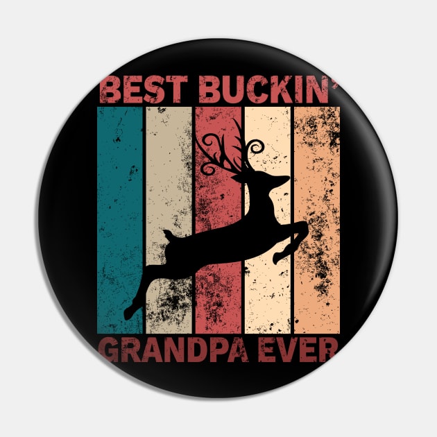 'Best Buckin' Grandpa Ever' Awesome Hunting Gift Pin by ourwackyhome