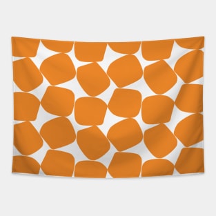 Orange Bold Geometric Pattern 2 Tapestry