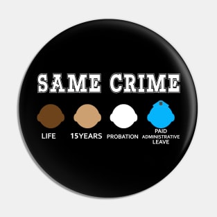 SAME CRIME Pin