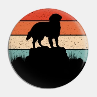 Coated Retriever Dog Pin