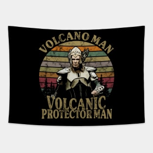 Volcano Man Tapestry