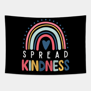 "Radiant Rainbow" - Spread Kindness Inspirational Tee Tapestry