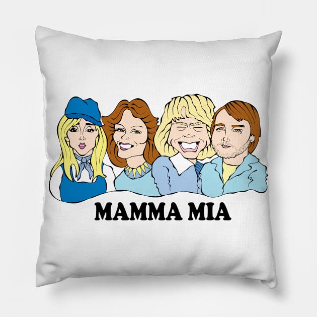 MAMMA MIA Pillow by cartoonistguy