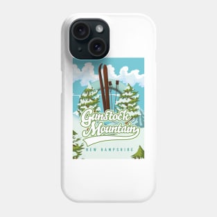 Gunstock Mountain New Hampshire Skiing cartoon Phone Case