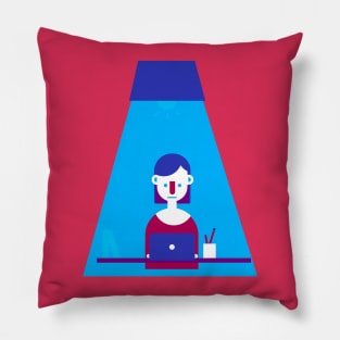 Focus blue Pillow