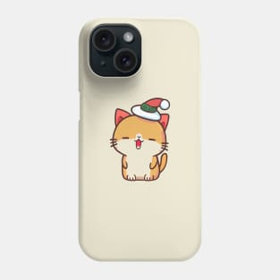 Christmas Cat Hat Phone Case