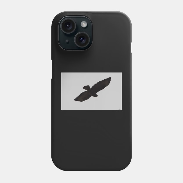 Buzzard Silhouette Phone Case by Simon-dell