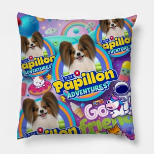 Papillon dog Pillow