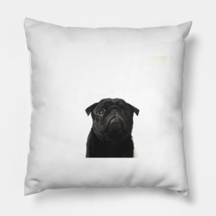 Hugo The Black Pug // Pillow