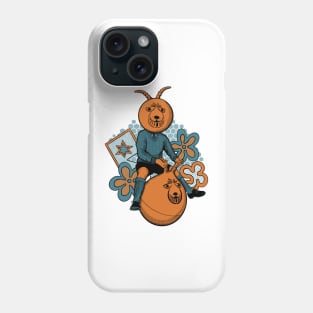 Space Hopper Big Head Technicolor Phone Case