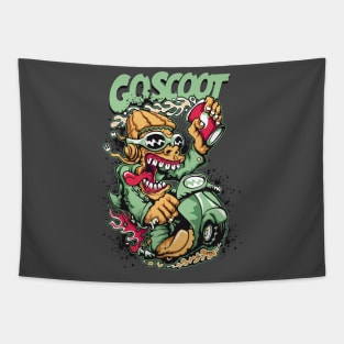 Funky style goscoot Tapestry