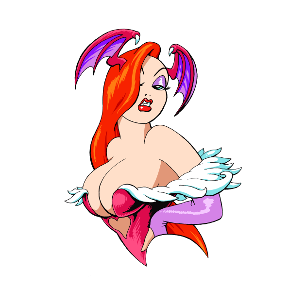 Jessica Rabbit \ Morrigan Aensland Darkstalkers by SerhiyKrykun