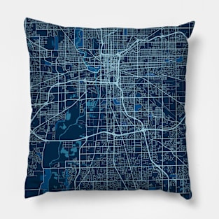 Indianapolis - Indiana Peace City Map Pillow