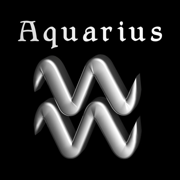 Aquarius Sign Hippy Hipster Astrology Modern Water Design by letnothingstopyou