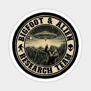 Bigfoot & Alien Research Team- For Bigfoot & Alien believers Magnet