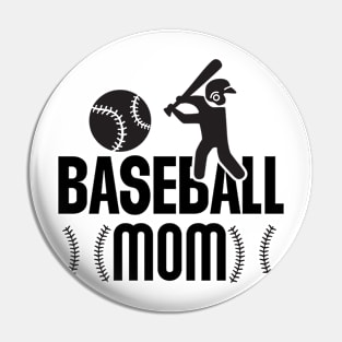 Baseball mom Pin