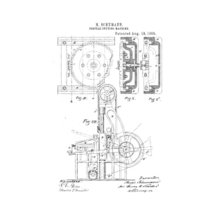 Profile Cutting machine Vintage Patent Hand Drawing T-Shirt