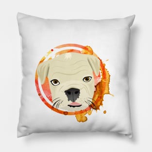 orange dog Pillow