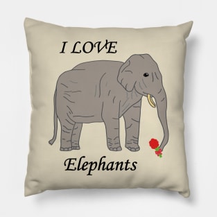 I love elephants Pillow