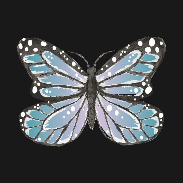 Blue and Purple Butterfly Design by Richardsonh25