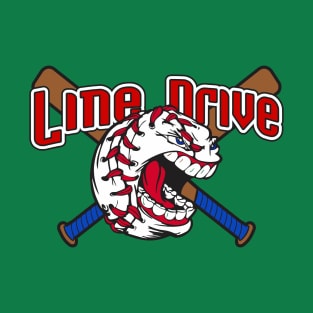 Line Drive Baseball Logo T-Shirt