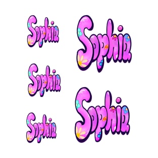 Sophia 5 pack The top 10 best personaIized custom name gift ideas for girls and women named Sophia T-Shirt