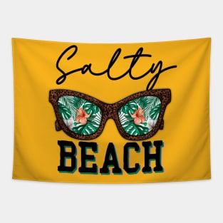 Salty Beach Funny Summer Tapestry