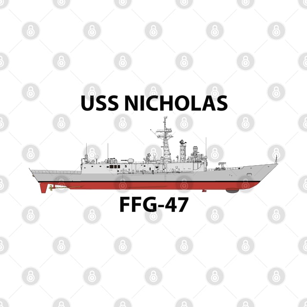 USS NICHOLAS - FFG-47 OH PERRY CLASS by jackdustys