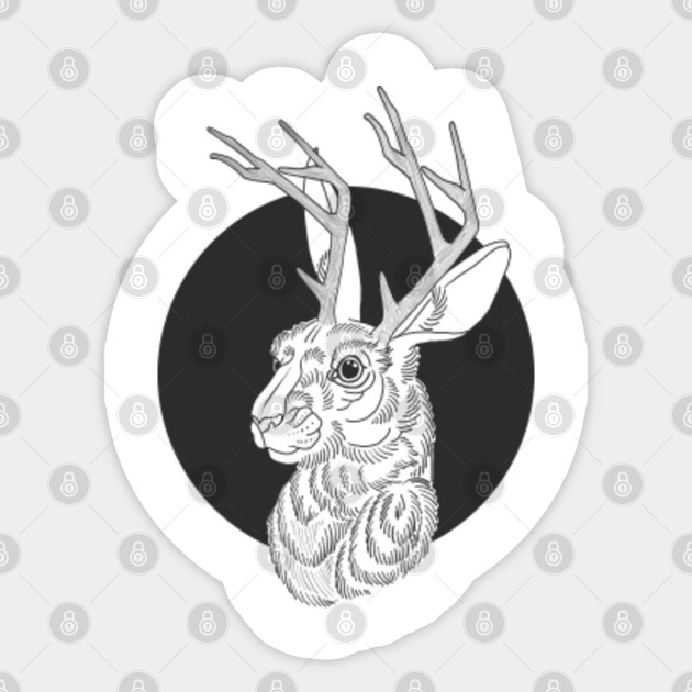 Jackalope Jackalope Sticker Teepublic