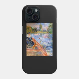 boating on the lake - Berthe Morisot Phone Case