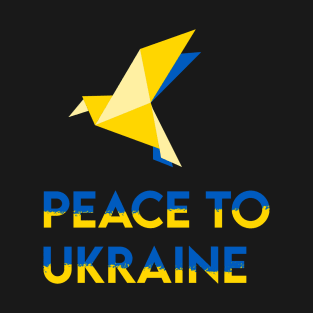 Ukraine support promote peace blue and yellow bird T-Shirt