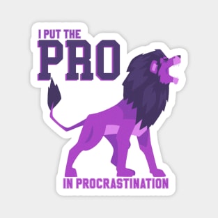 I put the PRO in Procrastination Magnet