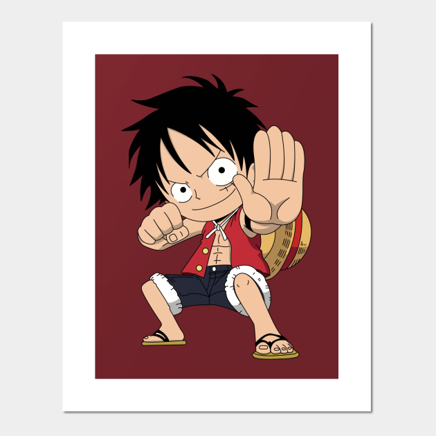 Chibi Monkey D Luffy Gear 2 Monkey D Luffy Posters And Art Prints Teepublic Uk