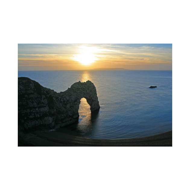 Sunset over Durdle Door by RedHillDigital