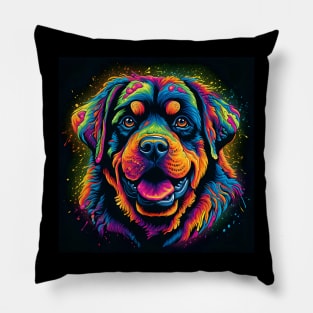 Rottweiler MDA Ai generated Pillow