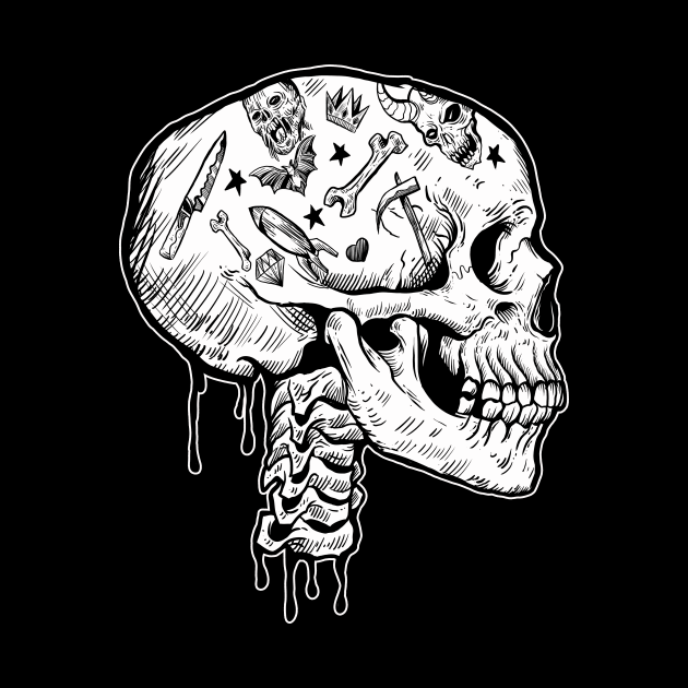 Corrupted Skull by DarkLight