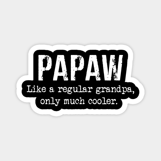Papaw Definition Like Regular Grandpa Only Much Cooler Funny Magnet by Hanh05