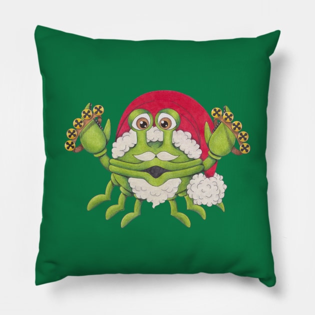 Santa Claws! Pillow by TJWArtisticCreations