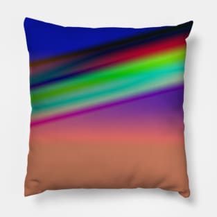 RED BLUE GREEN TEXTURE ART Pillow