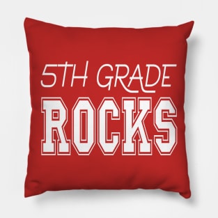 5th Grade Rocks Pillow