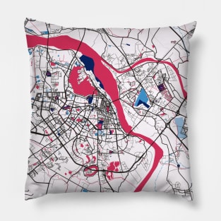 Hanoi - Vietnam MilkTea City Map Pillow