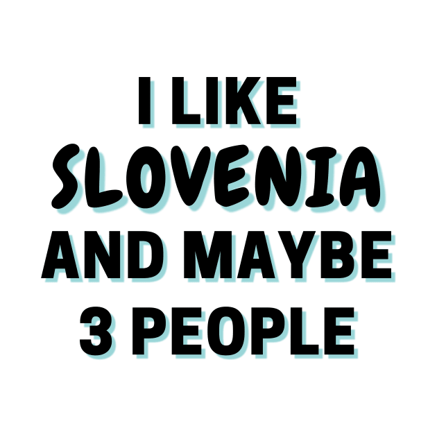 I Like Slovenia And Maybe 3 People by Word Minimalism