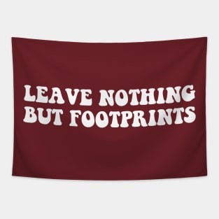 leave nothing but footprints Tapestry