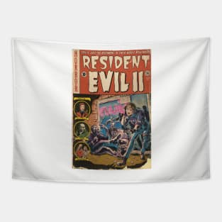 Resident Evil 2 fan art Comic book cover Tapestry