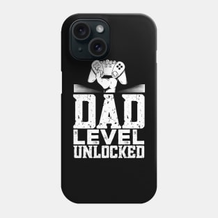 Mens Gamer Dad Video Game Father's Day Dad Level Unlocked Phone Case